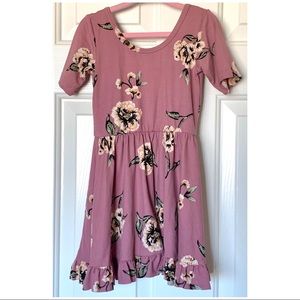 Floral Ruffle Dress Tunic